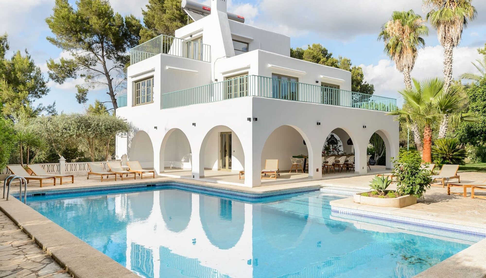 sunside villa with pool