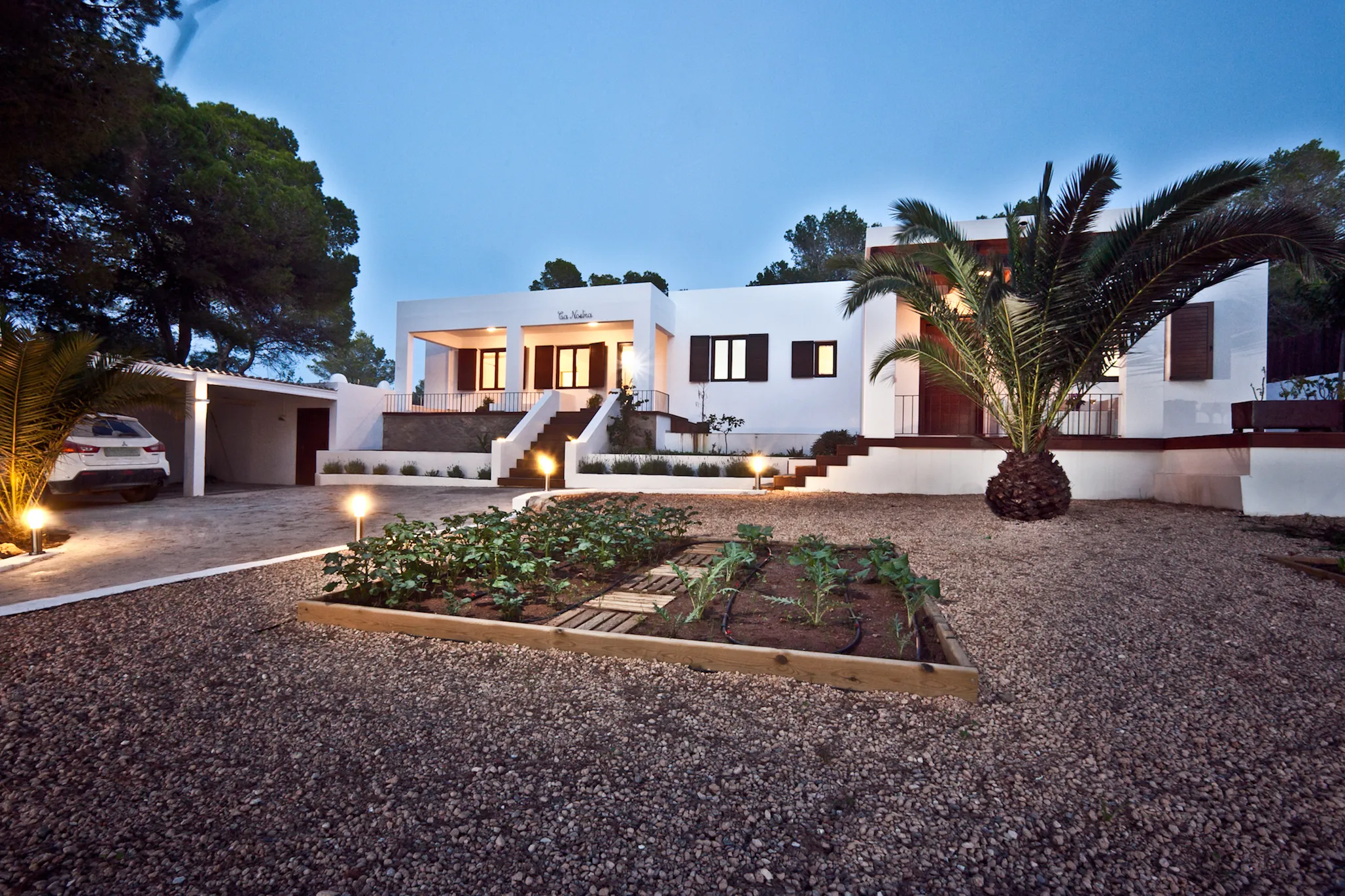 A luxurious beachfront villa in Ibiza