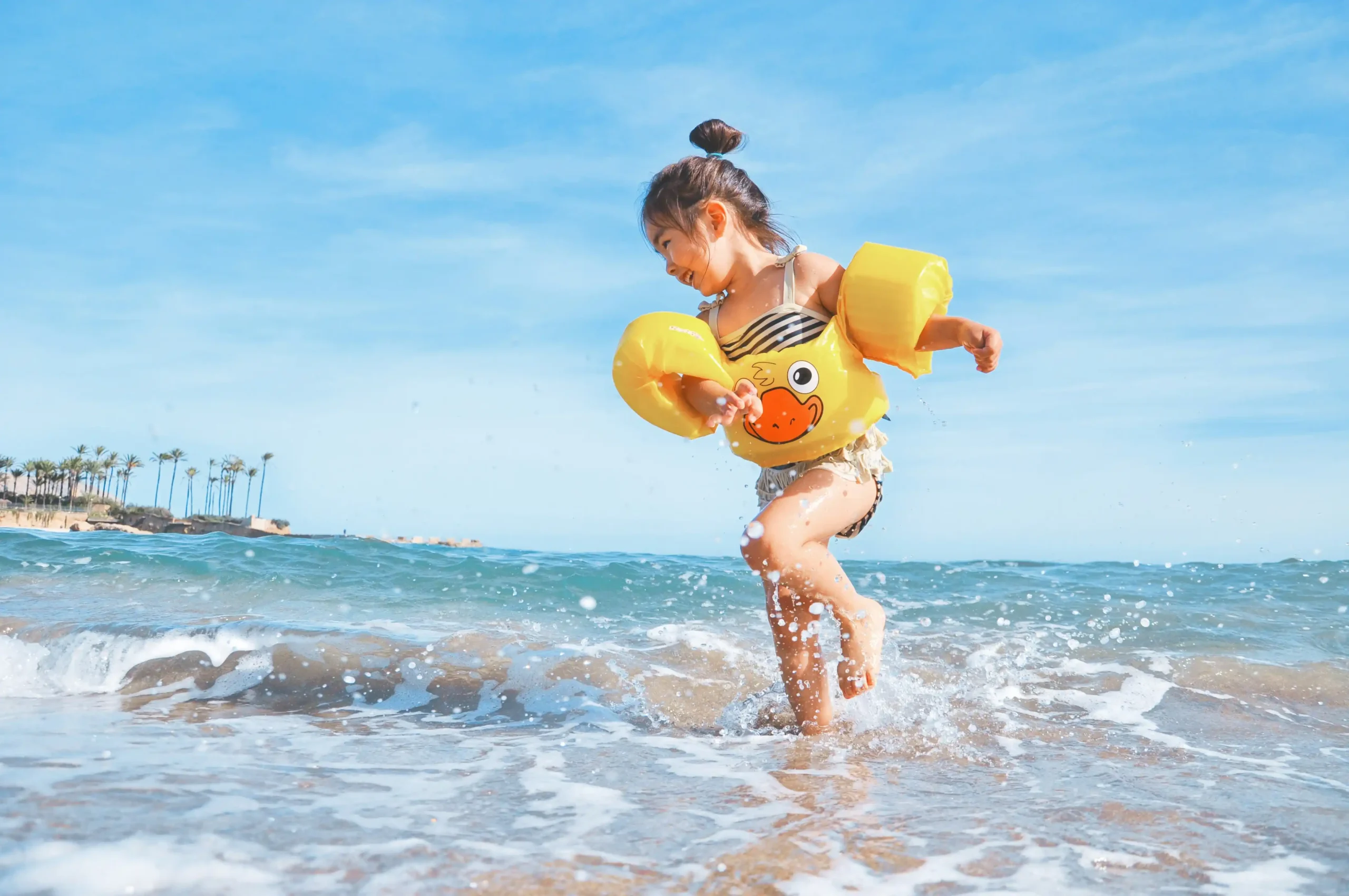 Children Playing in the sea