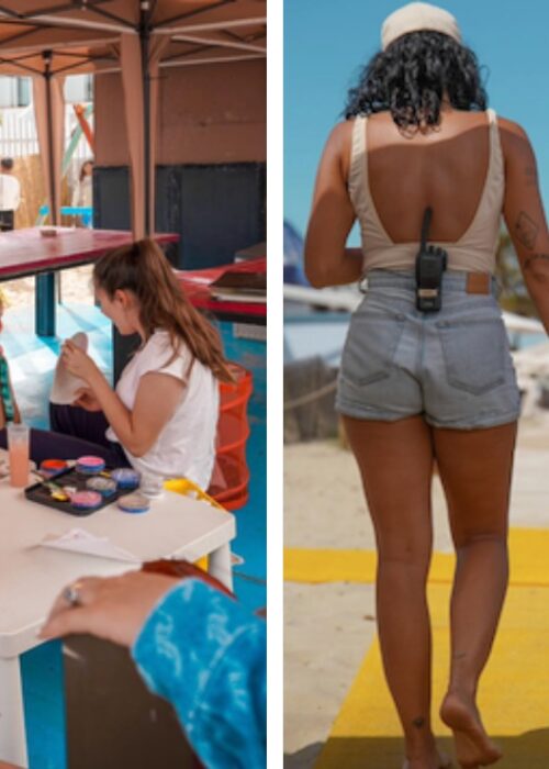 nanny service at the beach