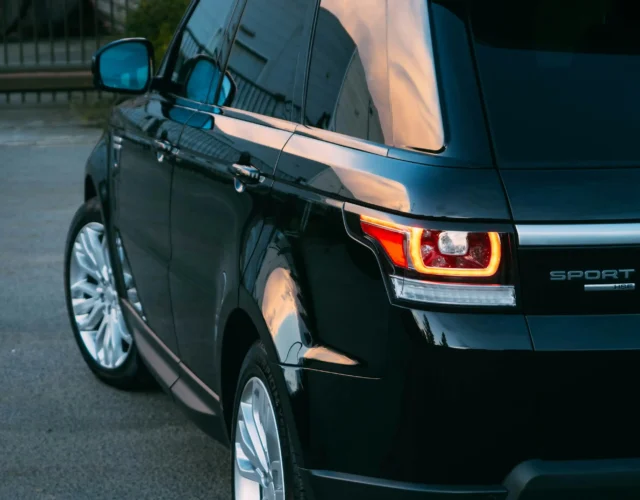 Rental Car from the back Range Rover
