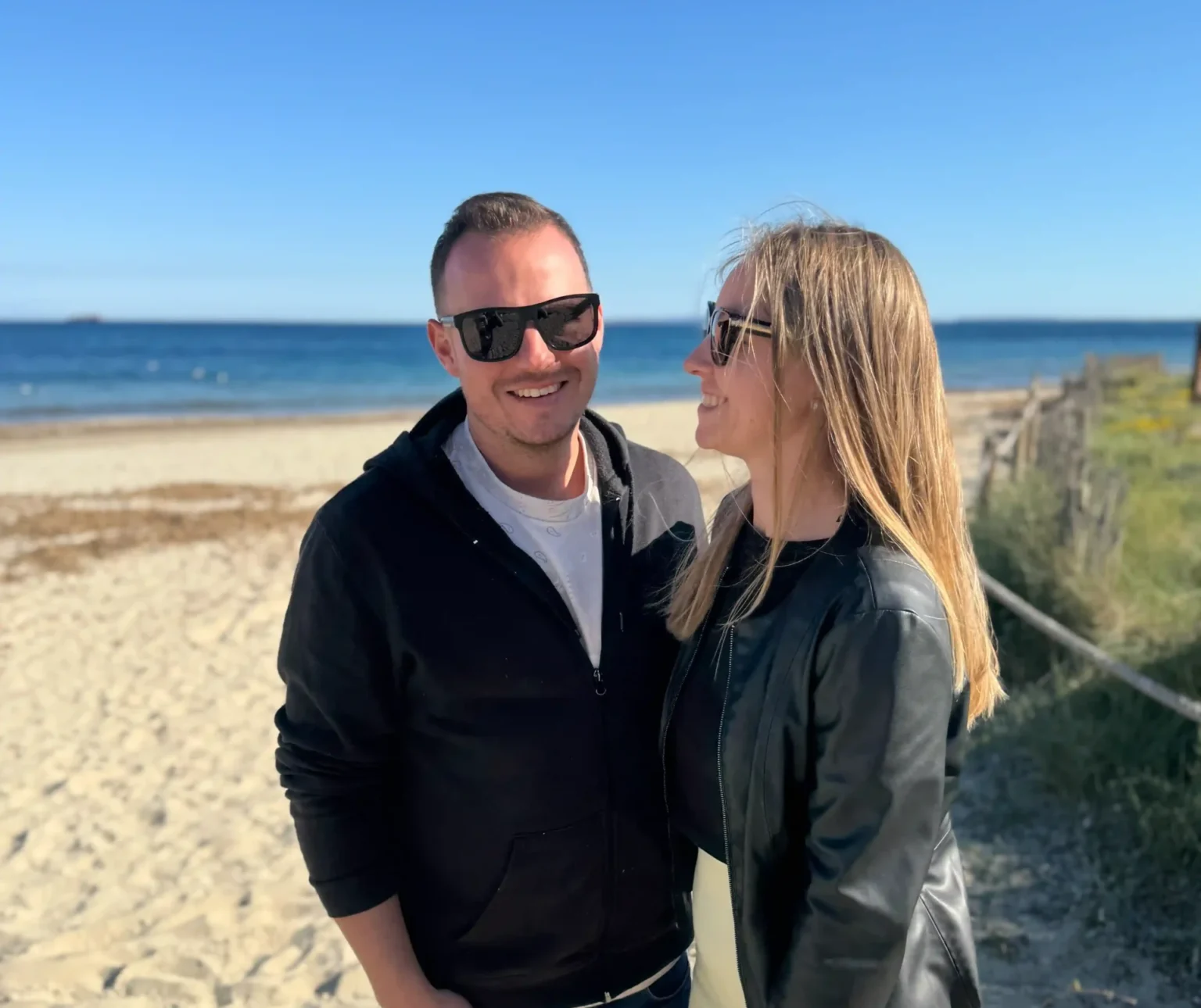 AVANA’s concierge service Ibiza, our founders enjoying a personalised beach moment