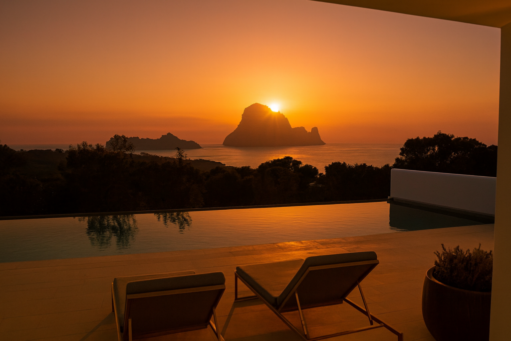 Sunset Villa in Ibiza with Es Vedra View